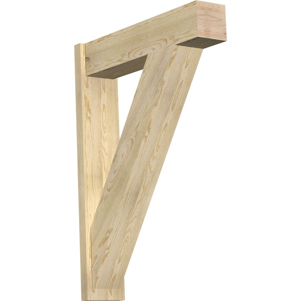 Ekena Millwork Traditional Block Rough Sawn Outlooker, Douglas Fir, 8"W x 34"D x 46"H OUT08X34X46TRA05RDF - main
